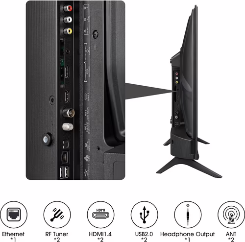 Hisense 32A4K Televisor 80 cm (31.5``) HD Smart TV Wifi Negro | 6942147489451 imagen 6