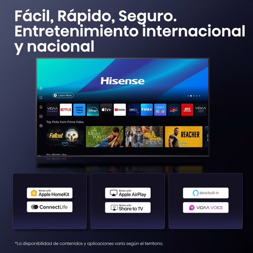 Hisense 65A6Q Televisor 165,1 cm (65``) 4K Ultra HD Smart TV Wifi Negro 330 cd / | 6942351415406 imagen 9