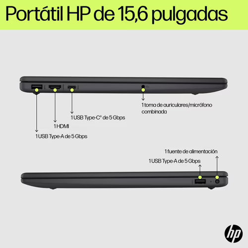 HP 15-fd0059ns Intel® Core? i5 i5-1334U Portátil 39,6 cm (15.6``) Full HD 8 GB | 9W210EA | 198122312061 imagen 4