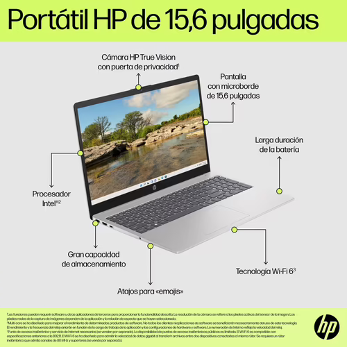 HP 15-fd0059ns Intel® Core? i5 i5-1334U Portátil 39,6 cm (15.6``) Full HD 8 GB | 9W210EA | 198122312061 imagen 9
