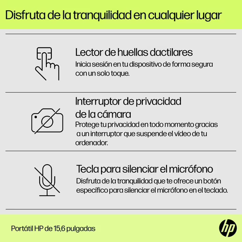HP 15-fd0229ns Intel® Core? i5 i5-1334U Portátil 39,6 cm (15.6``) Full HD 16 G | B88LMEA | 198990469119 imagen 5