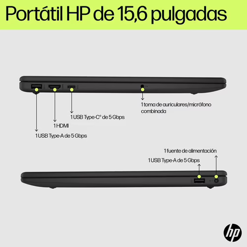 HP 15-fd0231ns Intel® Core? i5 i5-1334U Portátil 39,6 cm (15.6``) Full HD 16 G | B88LPEA | 198990469126 imagen 4