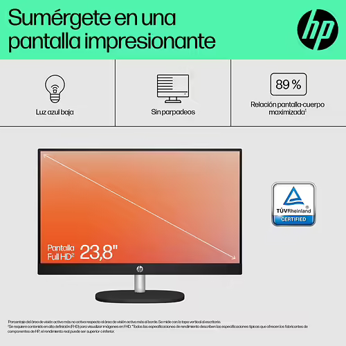 HP 24-cr0110ns AMD Ryzen™ 5 7520U 60,5 cm (23.8``) 1920 x 1080 Pixeles PC todo | 198990107493 imagen 6