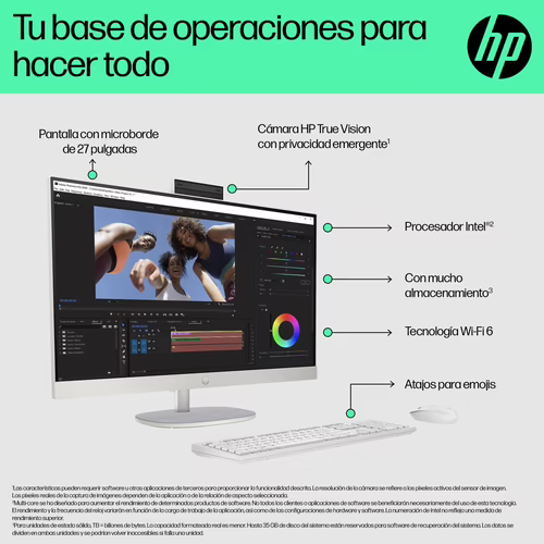 HP 27 inch All-in-One 27-cr0089ns PC Intel® Core? i5 i5-1335U 16 GB DDR4-SDRAM  | B9GN5EA | 198990733418 imagen 5