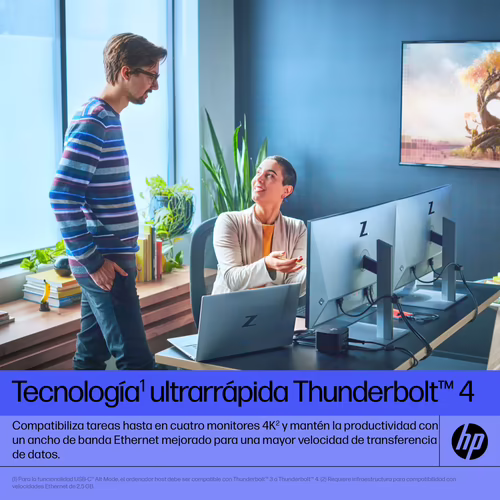 HP Base de acoplamiento Thunderbolt G4 120 W | 4J0A2AA#ABB | 0196068757403 imagen 4