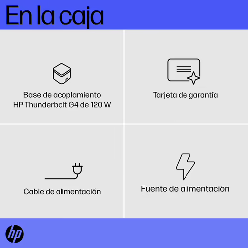 HP Base de acoplamiento Thunderbolt G4 120 W | 4J0A2AA#ABB | 0196068757403 imagen 8