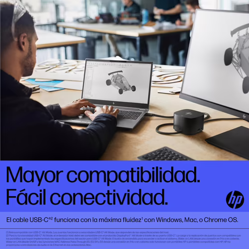 HP Base de acoplamiento Thunderbolt G4 280 W con cable combo | 4J0G4AA#ABB | 0196068757953 imagen 8