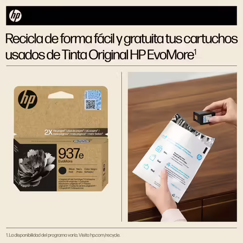 HP 937e Cartucho de Tinta Alta capacidad Original EvoMore negra | 4S6W9NE | 0196786147722 imagen 8