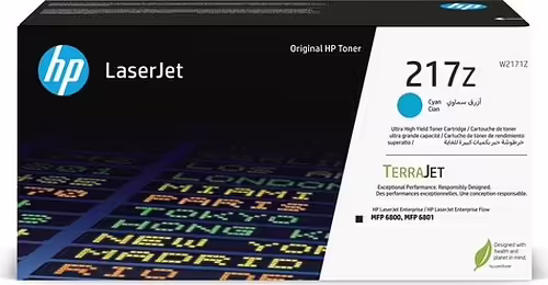 HP Cartucho de tóner Original LaserJet 217Z de ultra alta capacidad cian | W2171Z | 0196337061675 imagen 2