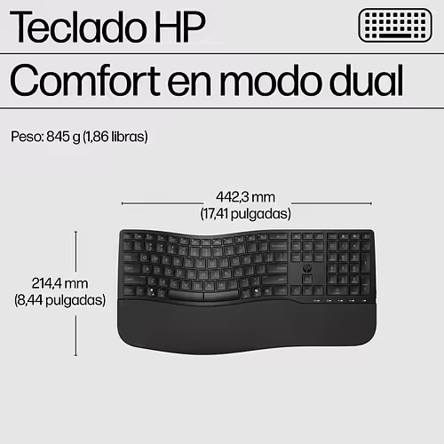 HP Combo de teclado y ratón de modo dual 685 Comfort | 8T6L7UT | 0198122954728 imagen 3