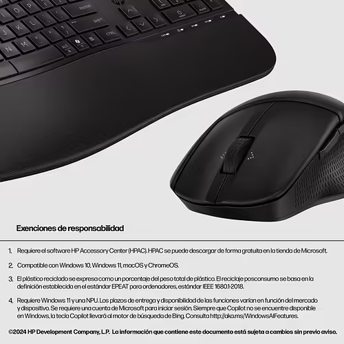 HP Combo de teclado y ratón de modo dual 685 Comfort | 8T6L7UT | 0198122954728 imagen 5