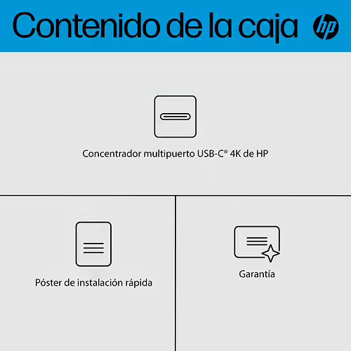 HP Concentrador multipuerto USB-C 4K de | 6G843AA#ABB | 0196548907007 imagen 5