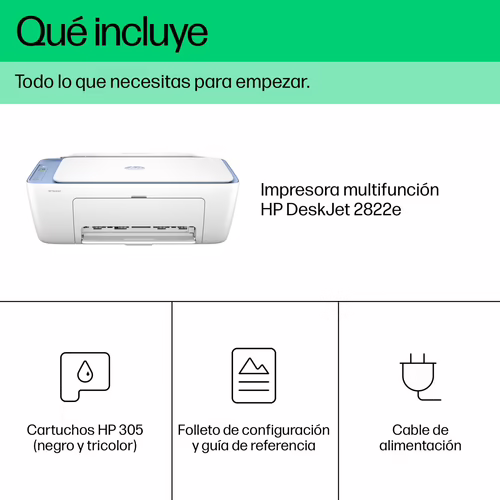 HP DeskJet Impresora multifunción 2822e, Color, Impresora para Hogar, Impresió | 588R4B | 0196337820449 imagen 5