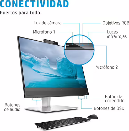HP E24mv G4 60,5 cm (23.8``) 1920 x 1080 Pixeles Full HD Negro, Plata | 169L0AA#ABB | 0195122021795 imagen 7