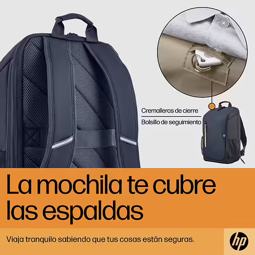 HP Mochila para portátil Travel de 15,6 pulgadas y 18 litros azul noche | 6B8U7AA | 0196548661107 imagen 6