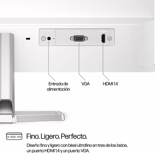 HP Monitor FHD serie 5 de 23,8 pulgadas blanco - 524sw | 197498936666 imagen 7