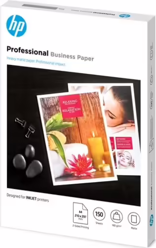HP Papel profesional para impresoras de inyección de tinta y PageWide: A4, mate | 7MV79A | 0193905504879 imagen 2