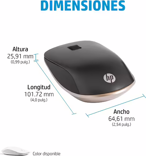 HP Ratón Bluetooth 410 de perfil bajo y plata | 4M0X5AA#ABB | 0196068933562 imagen 9