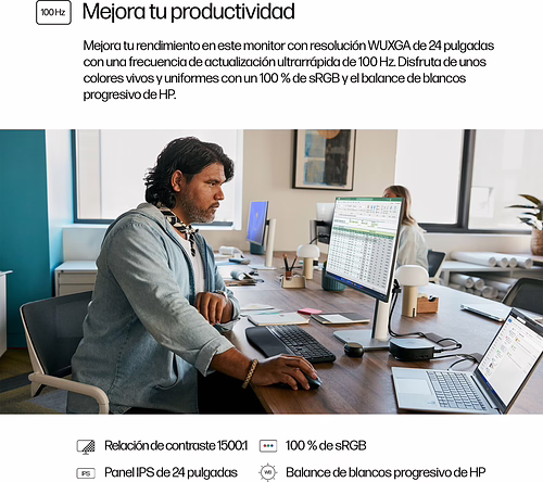 HP Series 5 Monitor Pro de la serie 5 con resolución WUXGA de 24 pulgadas: 524 | 9D9A7AA#ABB | 0197961404999 imagen 9