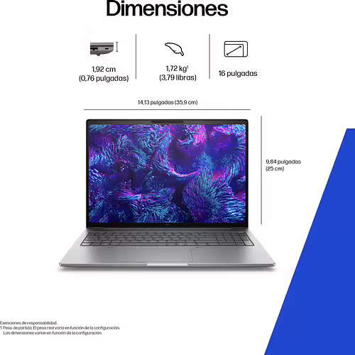 HP ZBook 8 G1i 16 Wolf Pro Security Edition Intel Core Ultra 7 255H Estación de | A3ZQ7ET | 0199251245435 imagen 6