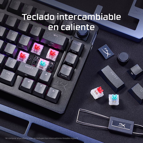 HyperX Alloy Rise: teclados gaming | 7G7A3AA | 0197192333983 imagen 8