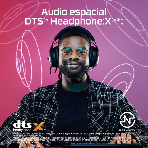 HyperX Auriculares gaming inalámbricos Cloud III S negros | A59YZAA | 0198415435590 imagen 4