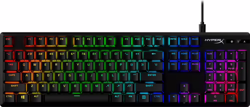 HyperX Teclado mecánico gaming Alloy Origins PBT HX rojo | 639N3AA#ABE | 0196548062034 imagen 9