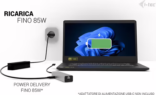 i-tec Metal USB-C Charging HUB 5port with USB-C video 8K + Power Delivery 85W | C31HUBMETAL8KPDPRO | 8595611707346 imagen 9