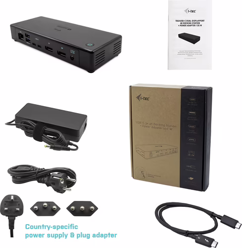 i-tec Thunderbolt3/USB-C Dual DisplayPort 4K Docking Station + Power Delivery 85 | TB3CDUALDPDOCKPD | 8595611703096 imagen 6