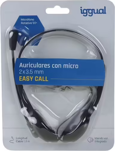 iggual Easy Call Auriculares Alámbrico Diadema Oficina/Centro de llamadas Negro | IGG319017 | 8435364319017 imagen 4