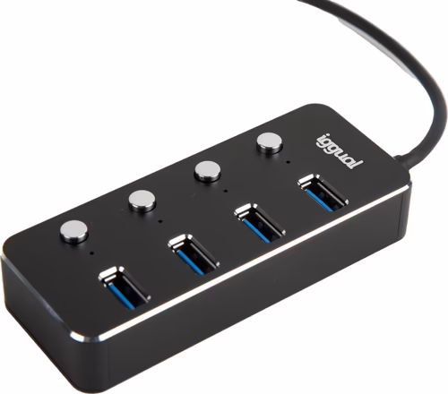 iggual Hub tipo A x 4 puertos USB 3.1 4 buttons | IGG318478 | 8435364318478 imagen 3