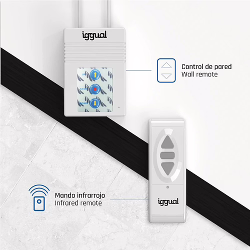 IGGUAL PSIES200 PANTALLA MURAL ELECTRICA 200X200 | 8435364308929 imagen 3