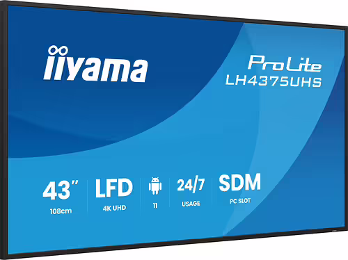 iiyama LH4375UHS-B2AG pantalla de señalización Pantalla plana para señalizaci | 4948570125234 imagen 3