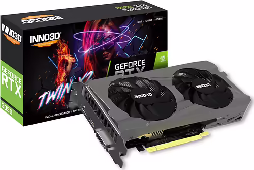 INNO3D GeForce RTX 3050 Twin X2 NVIDIA 6 GB GDDR6 | N30502-06D6-1711VA60 | 4895223104040 imagen 3