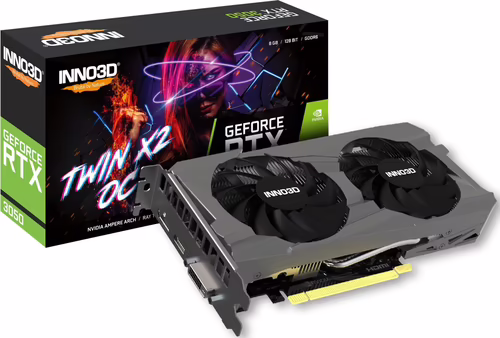 Inno3D GeForce RTX 3050 Twin X2 OC NVIDIA 8 GB GDDR6 | 4895223103661 imagen 3