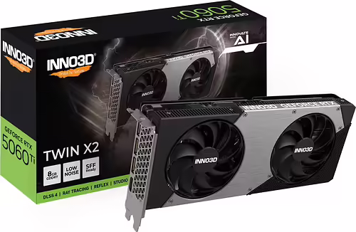 INNO3D GeForce RTX 5060 Ti TWIN X2 NVIDIA 8 GB GDDR7 | N506T2-08D7-193075N | 8886307700735 imagen 3
