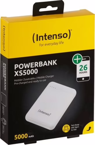 Intenso 7313522 batería externa Polímero de litio 5000 mAh Blanco | 4034303028252 imagen 2