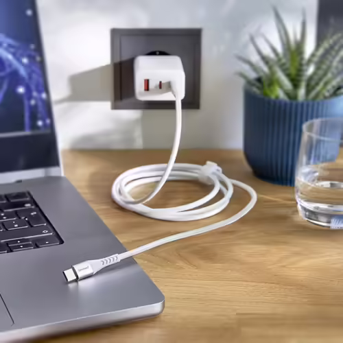 Intenso -C TO USB-C 1.5M/7901002 cable USB 1,5 m USB C Blanco | 4034303033775 imagen 2
