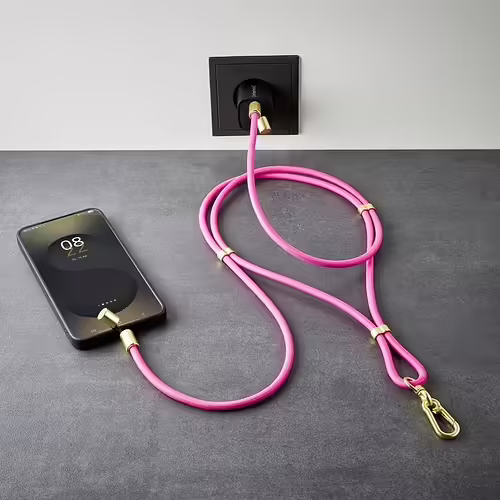 Intenso Handykette als Lade- + Datenkabel USB-C bis 1,65m neon pink cable USB US | 7991004 | 4034303037193 imagen 8