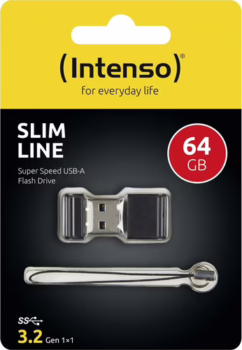 Intenso Slim Line unidad flash USB 64 GB USB tipo A 3.2 Gen 1 (3.1 Gen 1) Negro | 4034303020010 imagen 6