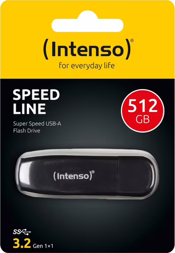 Intenso Speed Line unidad flash USB 512 GB USB tipo A 3.2 Gen 1 (3.1 Gen 1) Negr | 3533493 | 4034303033072 imagen 3