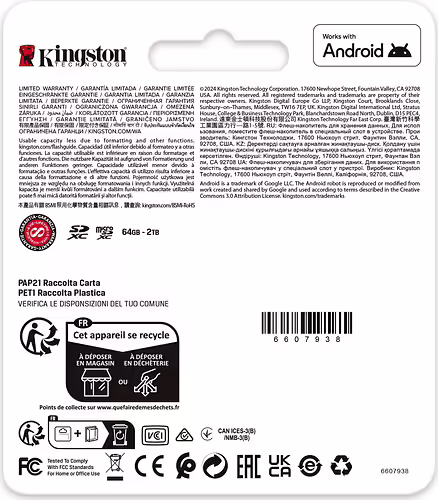 Kingston Technology Canvas Go! Plus 64GB SDXC Canvas Go Plus Gen4 200MB/s C10 UH | 740617347678 imagen 4