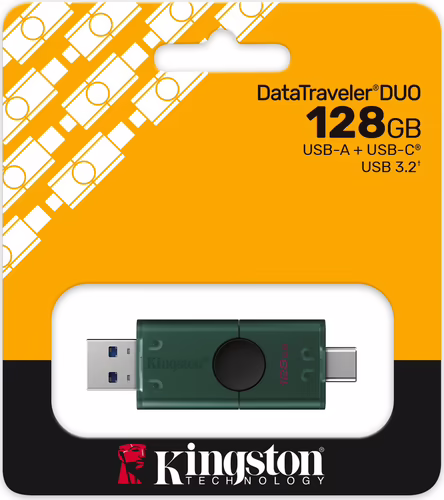 Kingston Technology DataTraveler 128GB USB-A + USB-C 3.2 Gen 1 DuoG2 | DTDEG2/128GB | 0740617351774 imagen 6