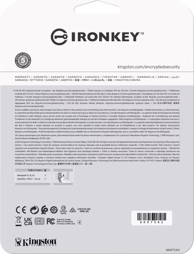 Kingston Technology IronKey Vault Privacy 50 unidad flash USB 16 GB USB tipo A 3 | IKVP50/16GB | 0740617329001 imagen 7