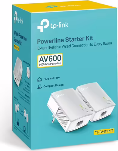 KIT 2 ADAPTADORES TP-LINK POWERLINE BLANCO TL-PA411 KIT | 6935364085261 imagen 4