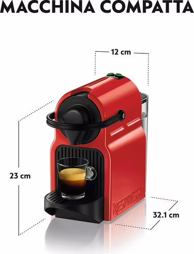 Krups Inissia XN1005 Ruby Red Pod coffee machine 0,7 L | XN 1005 | 0010942216476 imagen 3