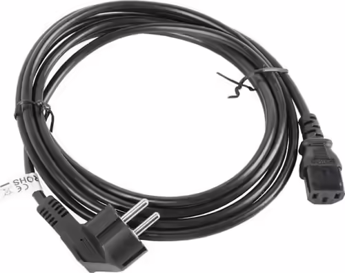 Lanberg CA-C13C-11CC-0030-BK cable de transmisión Negro 3 m C13 acoplador CEE7/ | 5901969409758 imagen 3