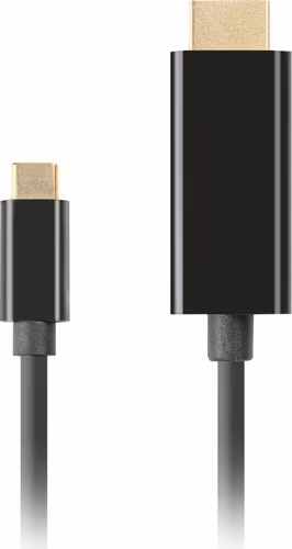 Lanberg CA-CMHD-10CU-0018-BK adaptador de cable de vͭdeo 1,8 m USB Tipo C HDMI | 5901969436778 imagen 2