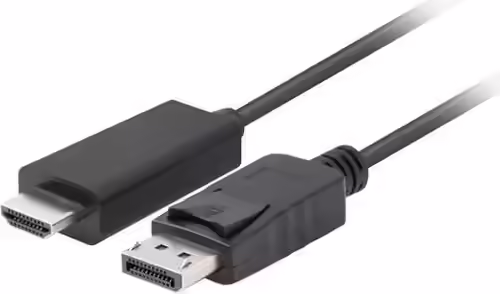 Lanberg CA-DPHD-11CC-0030-BK cambiador de género para cable DisplayPort HDMI Ne | 5901969438727 imagen 2