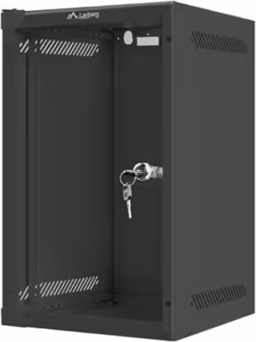 Lanberg WF10-2309-10B armario rack 9U Bastidor de pared Negro | 5901969416930 imagen 2